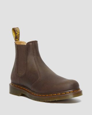 Dr. Martens + 2976 Yellow Stitch Crazy Horse Leather Chelsea Boots