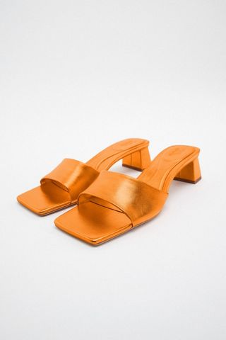 Zara + Low Heel Sandals
