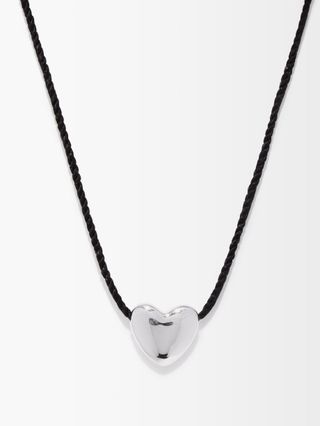Annika Inez + Heart Small Sterling-Silver Pendant Necklace