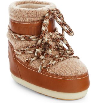 Chloé x Moon Boot + Lace-Up Boot