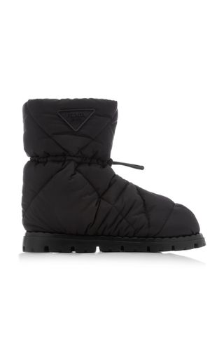 Prada + Down-Quilted Nylon Ankle Boots