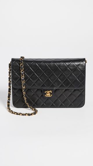 Chanel + Vintage Turnlock Single Flap Bag