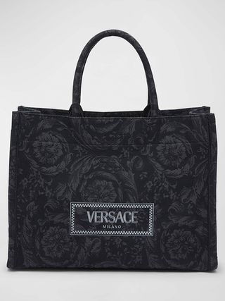 Versace + Athena Large Jacquard Tote Bag