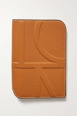 Toteme + Embossed Textured-Leather Passport Cover