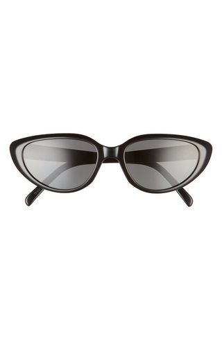Celine + 55mm Cat Eye Sunglasses