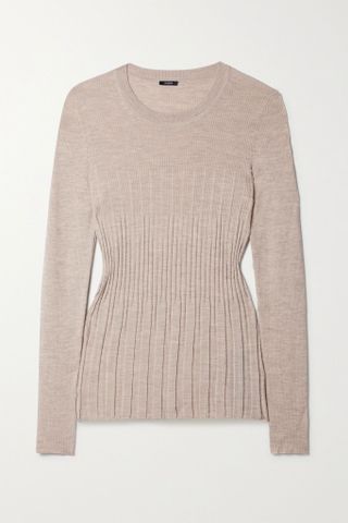 Joseph + Ribbed Merino Wool Top