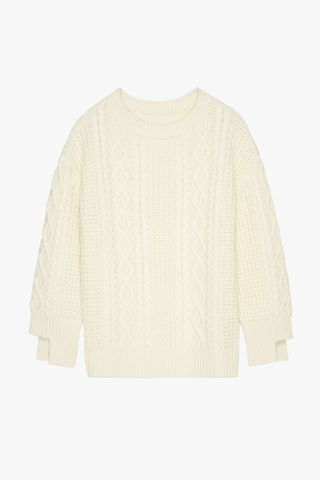 Zara + Cable Knit Wool Sweater