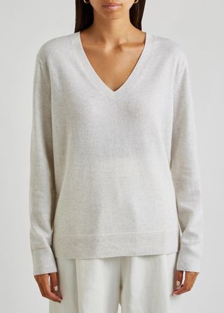 Vince + Cashmere Weekend V-Neck Sweater