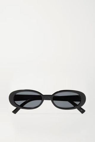 Le Specs + Outta Love Oval-Frame Sunglasses