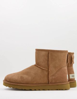 Ugg + Classic Mini Boots in Chestnut Suede