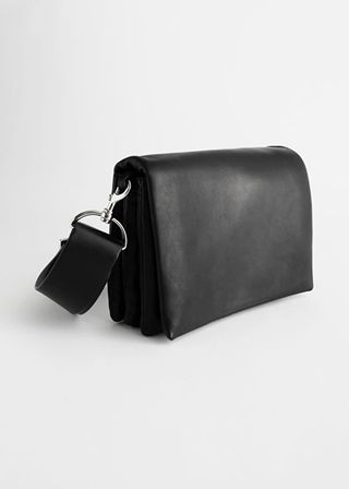 & Other Stories + Chrome Free Leather Crossbody Bag