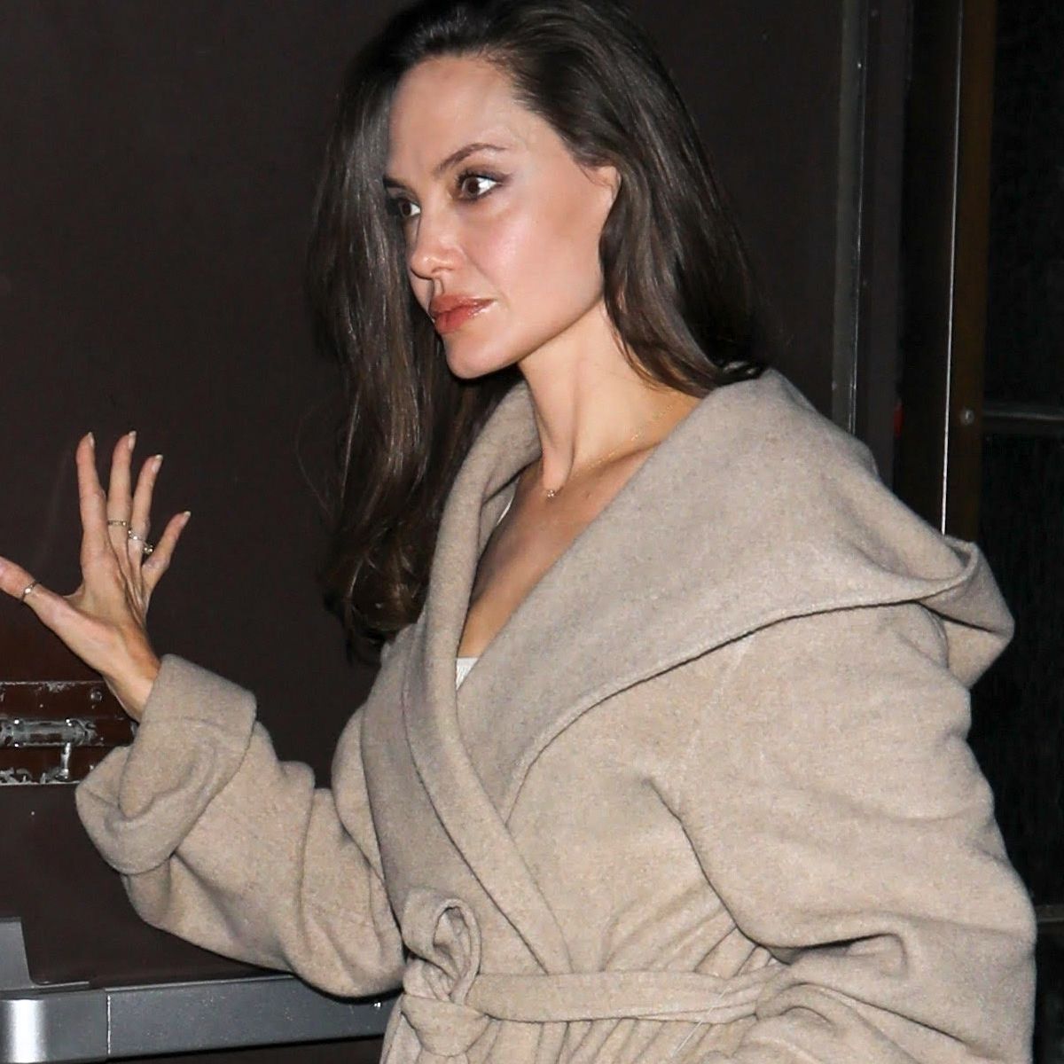 Angelina Jolie Just Wore the #1 Coat-and-Trouser Pairing | Who What Wear