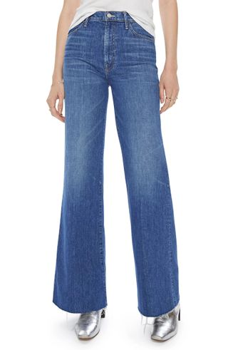 Mother + The Hustler Roller Heel High Waist Flare Jeans