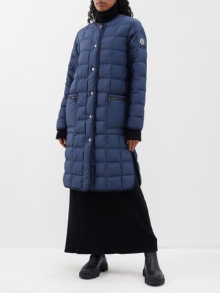 Moncler + Faisan Quilted Down Longline Coat