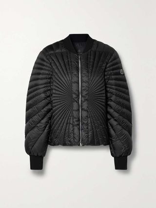 Moncler + Rick Owens + Radiance Flight Quilted Shell Down Bomber Jacket