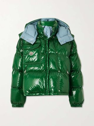 Moncler + Karakorum Convertible Hooded Quilted Glossed-Ripstop Down Jacket