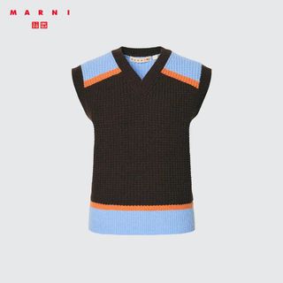 Uniqlo + Marni Popcorn Knitted V Neck Sweater Vest