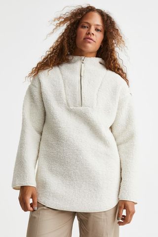 H&M + Oversized Fleece Hoodie