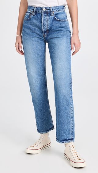 Moussy Vintage + Mv Trenton Wide Straight Jeans