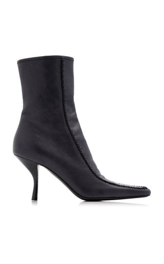 The Row + Romy Leather Ankle Boots