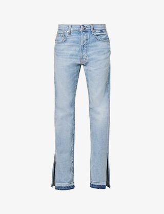 EB Denim + Unravelled Two split-hem straight-leg jeans