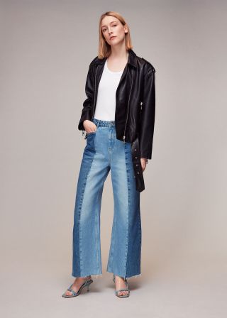 Whistles + Vertical Patchwork Jean