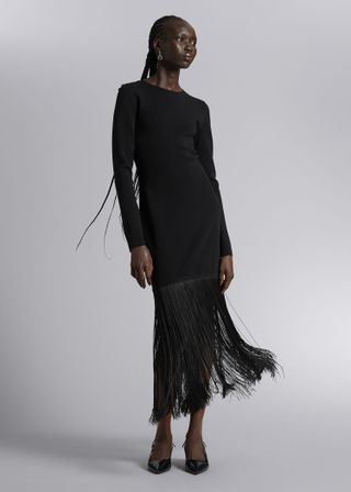 & Other Stories + Fringed Mini Dress