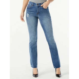 Sofia Jeans by Sofia Vergara + High Rise Skinny Kick Bootcut Jeans