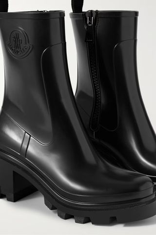 Moncler + Loftgrip Embossed Rubber Rain Boots