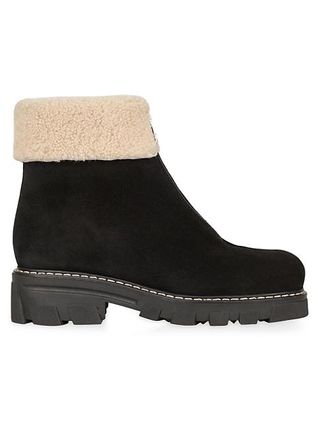 La Canadienne + Abba 38mm Suede & Shearling Lug-Sole Boots