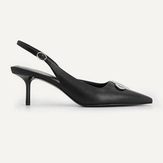 Pedro + Icon Leather Pointed Slingback Pumps