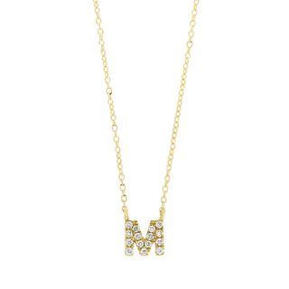 Bony Levy + Icon Pavé Diamond Initial Pendant Necklace