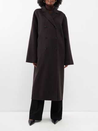 Toteme + Signature Double-Breasted Wool Coat