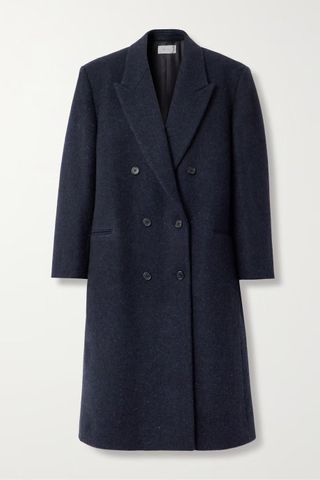 The Row + Dhanila Double-Breasted Wool Coat