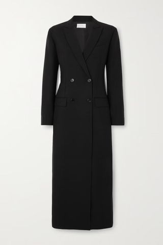 The Row + Aris Double-Breasted Wool and Mohair-Blend Coat