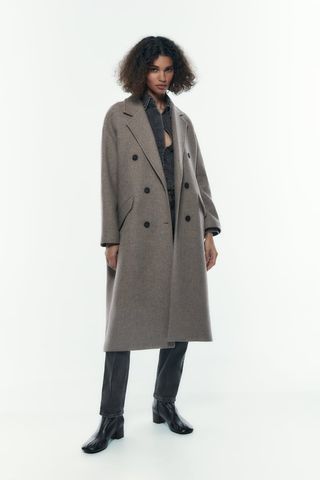 Zara + Minimalist Oversized Wool Coat