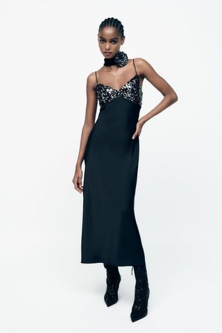 Zara + Sequin Slip Dress