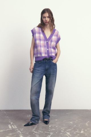 Zara + Jewel Button Knit Vest