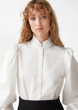 & Other Stories + Frill Collar Blouse