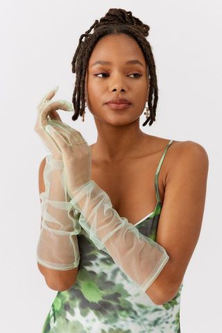 Urban Outfitters + Atlas Sheer Mesh Long Glove