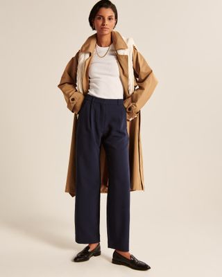 Abercrombie & Fitch + Tailored Relaxed Straight Pants