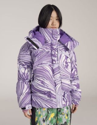Adidas by Stella McCartney + Printed Padded Winter Jacket