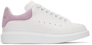 Alexander McQueen + White & Purple Oversized Sneakers