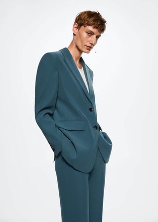 Mango + Suit Blazer With Buttons