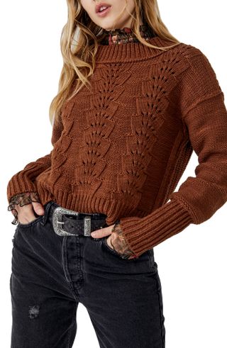 Free People + Bell Song Cotton Blend Sweater