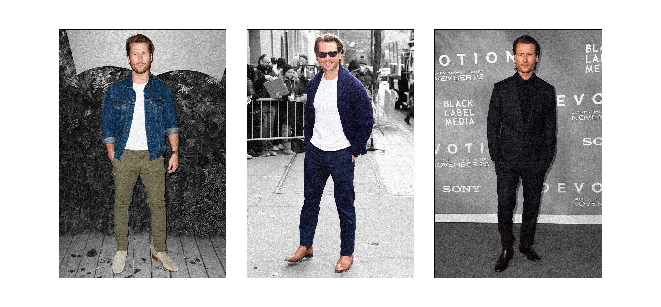 Let&rsquo;s Face It—Glen Powell Was Born to Play an Aviator | Who What Wear