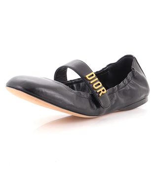 Christian Dior + Baby D Ballet Flats Leather in 39