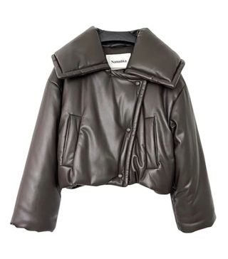 Nanushka + Leather Jacket in Medium
