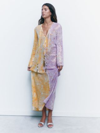Zara + Sequin Midi Dress