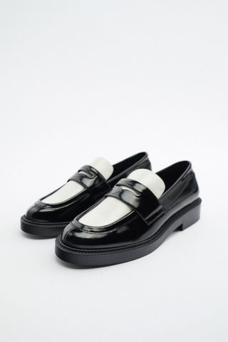 Zara + Contrast Loafers